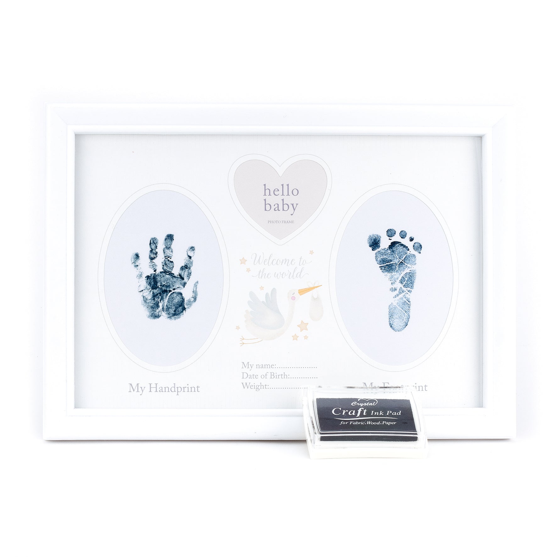 Hello Baby&#39; Hand and Footprint Frame