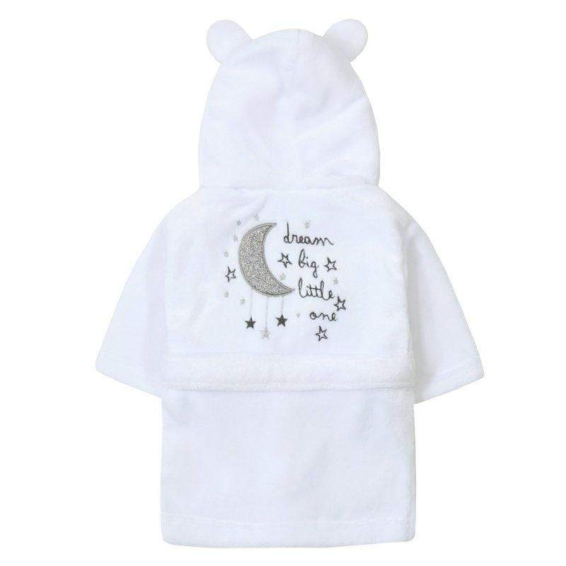 &quot;Dream Big Little One&quot; Luxury Baby Dressing Gown with Ears - Bumbles &amp; Boo