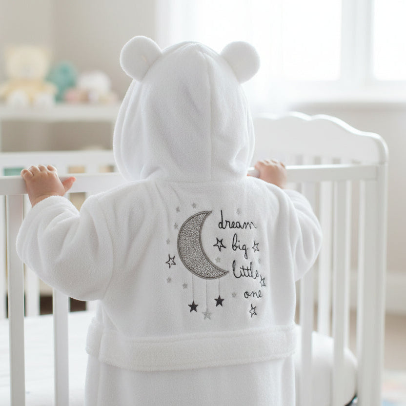 "Dream Big Little One" Dressing Gown with Ears Dressing Gown.