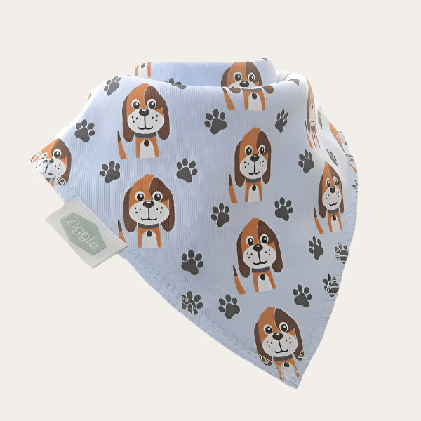 Bandana Dribble Bib 'Puppies' Bandana Bib.