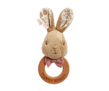 Flopsy Wooden Ring Rattle - Bumbles &amp; Boo