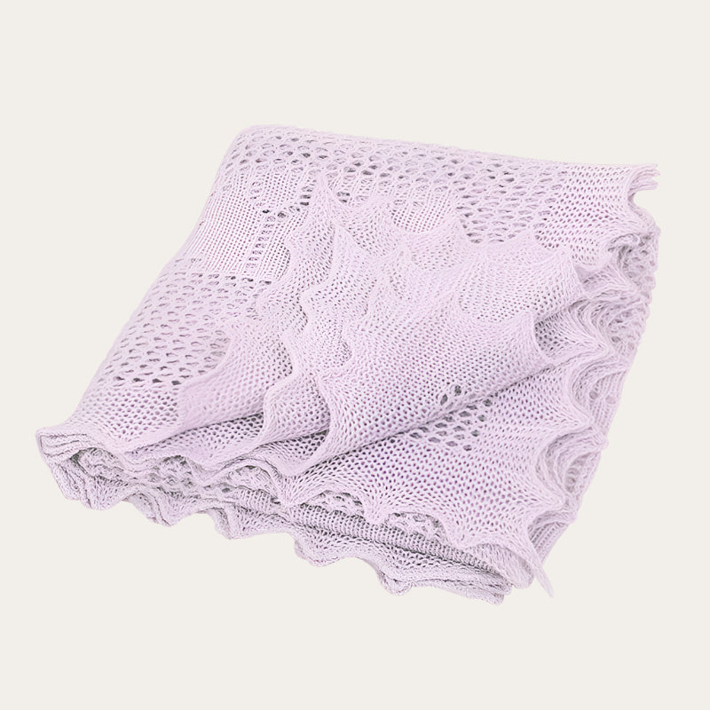 Baby Blanket Wrap Lilac 'Apple of My Eye' Baby Blanket.