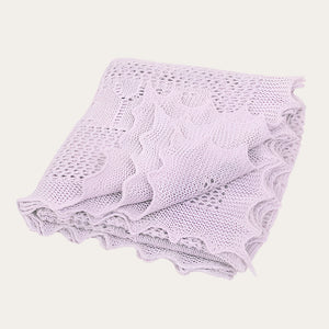 Baby Blanket Wrap Lilac 'Apple of My Eye' Baby Blanket.