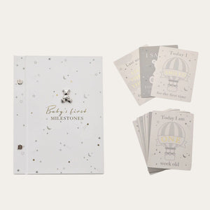 Bambino milestone cards & baby photo album