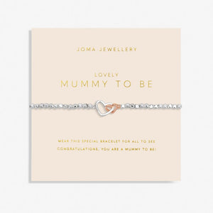 The silver-plated hammered bead design is super stylish and looks great against the blush pink card which has been stamped with the sentiment 'Lovely Mummy To Be' and a sweet poem. A gift they’ll treasure.