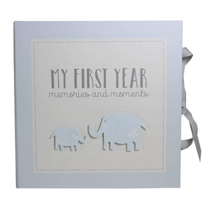 My First Year Memories And Milestones Blue -