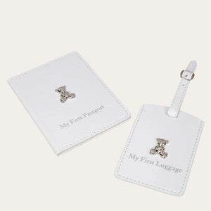 White Bambino My First Passport Holder & Luggage Tag Luggage Tags.