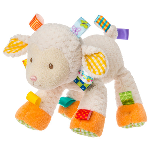 Meet Sherbert Lamb, the perfect soft toy friend for your little one. A sweet-faced lamb with embroidered eyes and satin loop tags that stimulate senses, this little guy loves to snuggle!