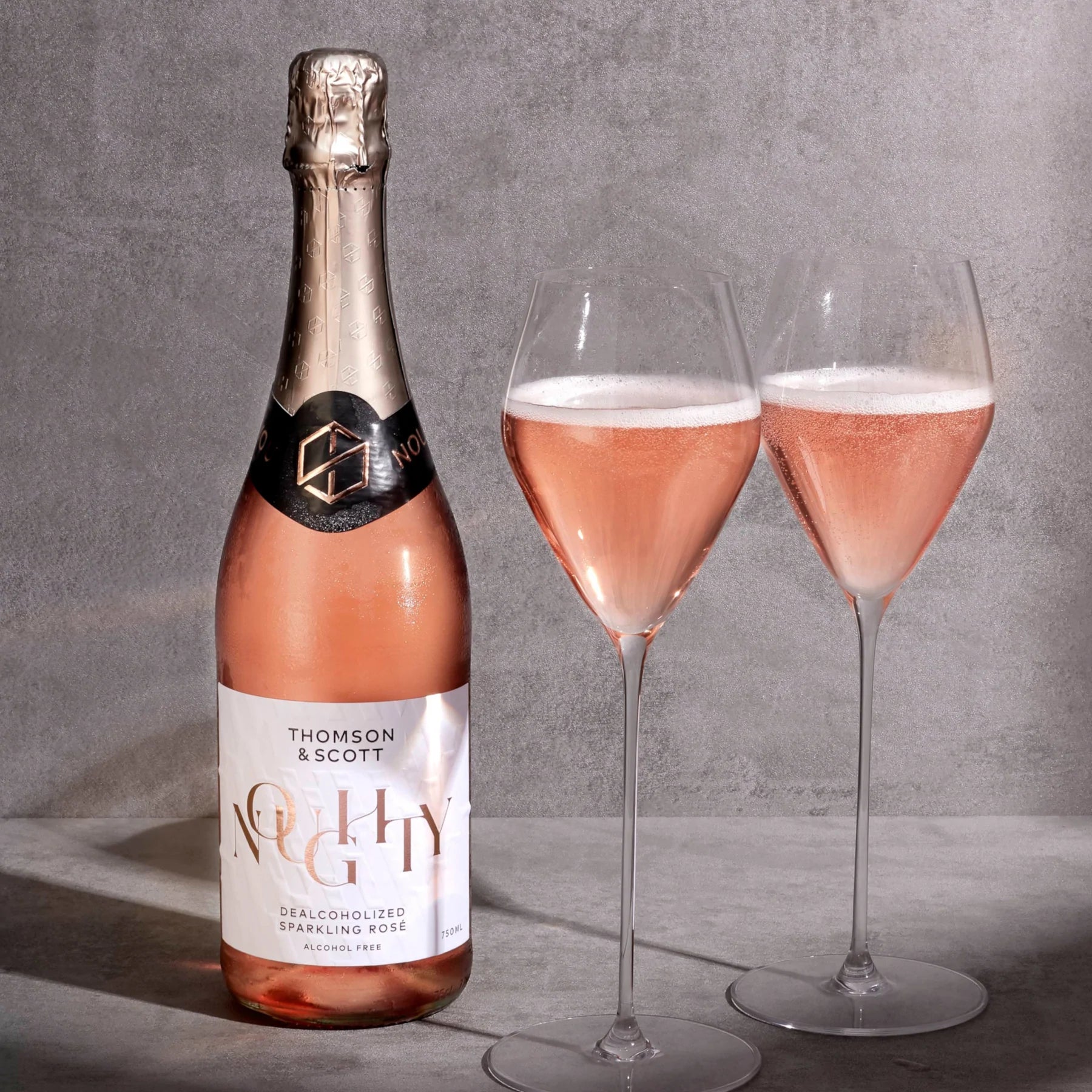 Non-Alcoholic Sparkling Rose Non-Alcoholic Wine.
