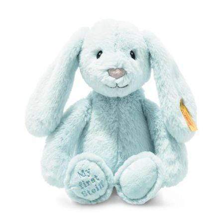 Steiff Soft Cuddly Friends My First Hoppie Blue Rabbit - Bumbles & Boo