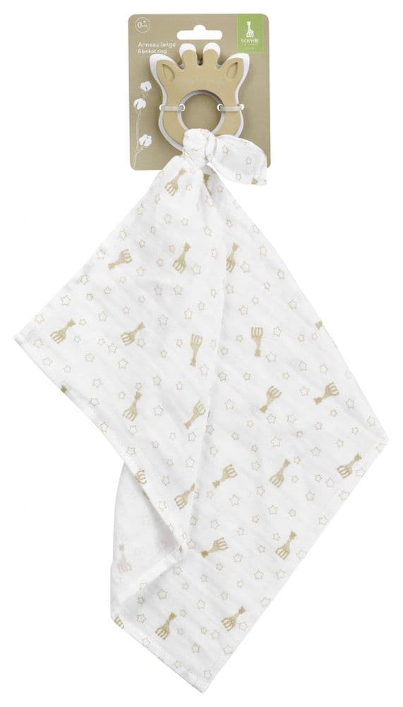 Sophie The Giraffe Baby Swaddle and Teething Ring