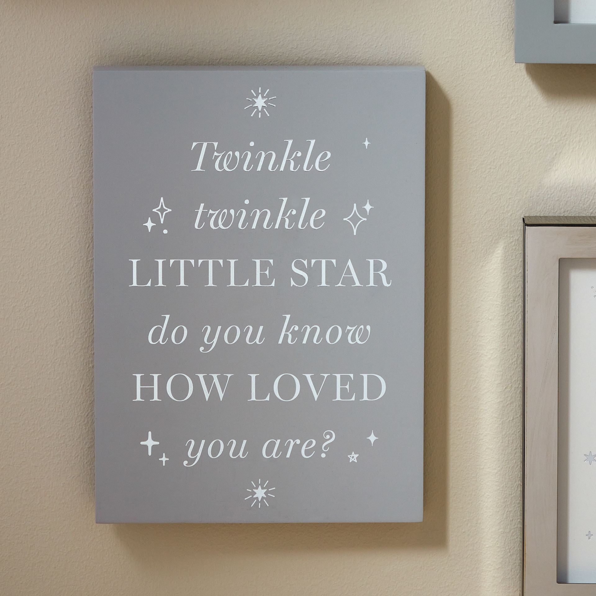Standing Plaque 'Twinkle Twinkle' Baby Plaque.