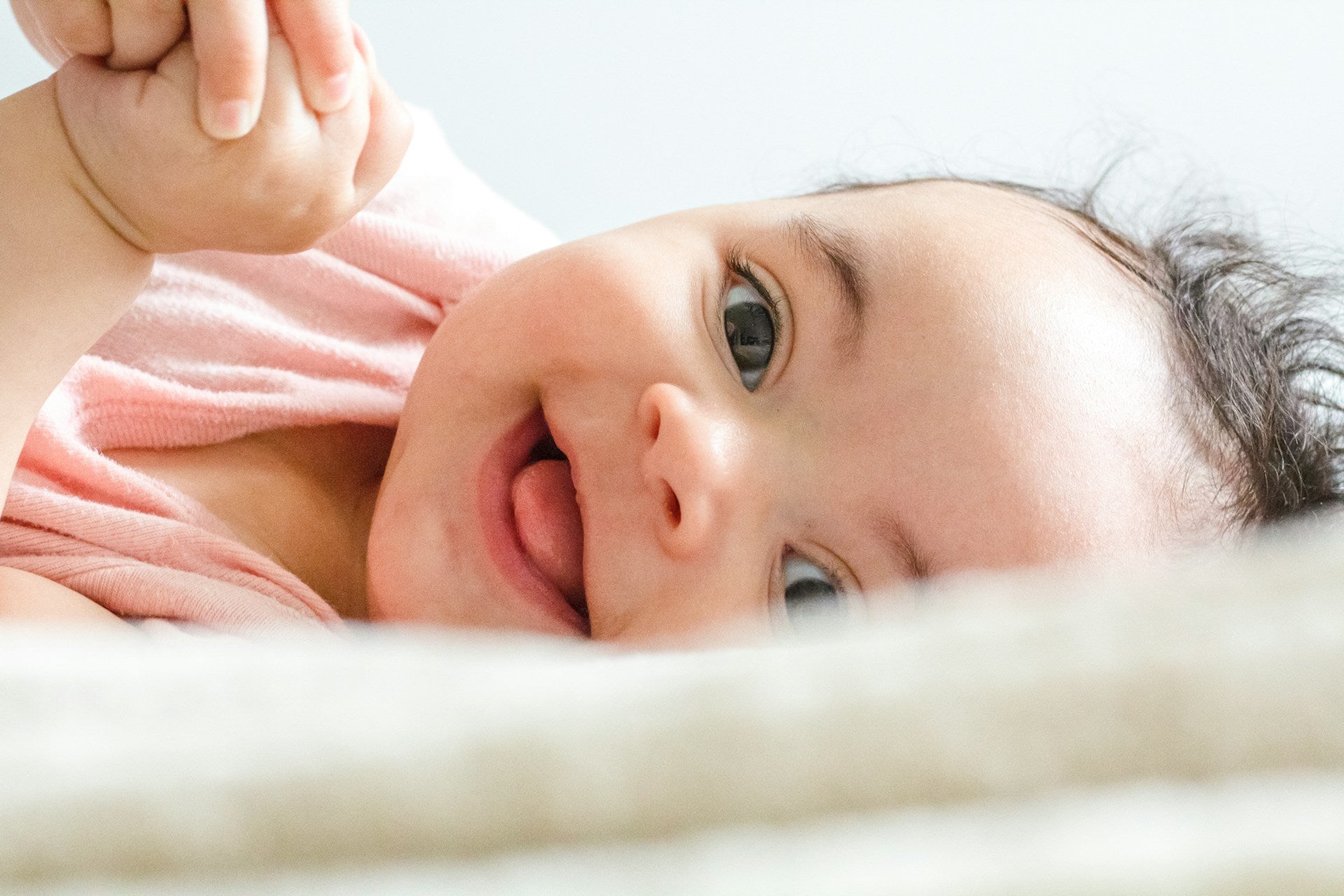 baby milestones - baby laughing