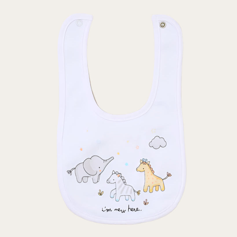 Unisex baby clothing gift set – sleepsuit, bodysuit, bib