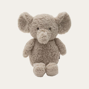 Soft and plush beige elephant baby toy. Suitable from birth. 