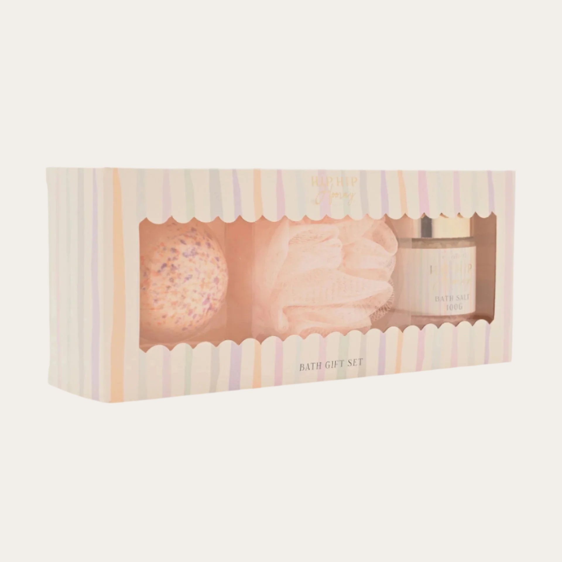 Pink Bath Puff - Mum Relaxation Gift Set