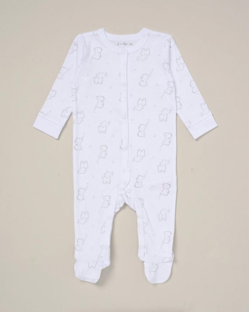 baby sleepsuit with elephant design