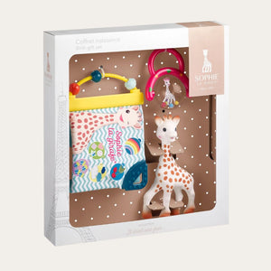 Sophie la girafe Birth Gift Set (Awakening Fabric Book) and Teething toy.