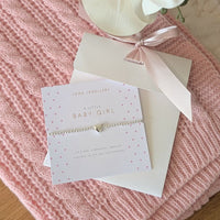 Baby girl jewellery set with card, Joma London