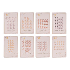 Counting cards thirteen to twenty displayed in rows with their corresponding animal groups.