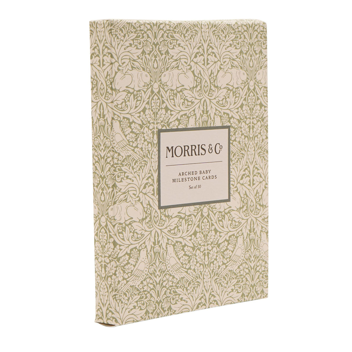 Floral presentation packaging for arched baby milestone cards