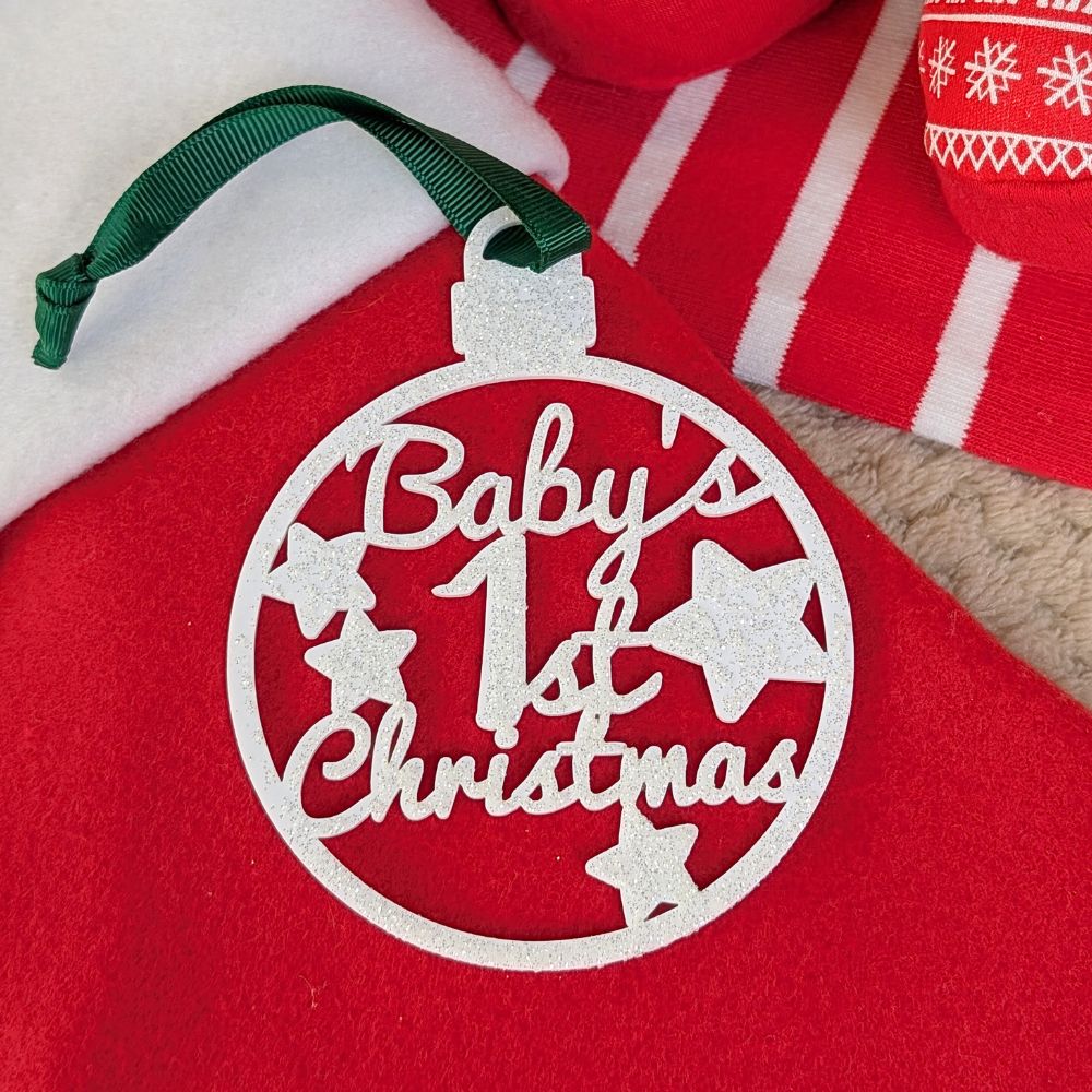 Baby's First Christmas Hanging Plaque