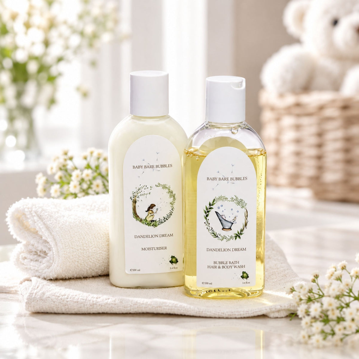baby wash baby bare bubbles