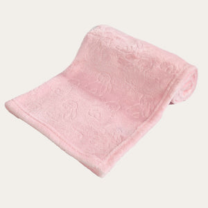 Pink textured baby blanket wrap