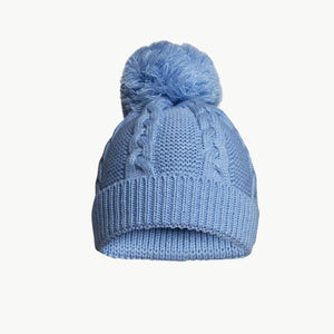 Blue Baby Bobble Hat Eco Friendly Baby Hat.