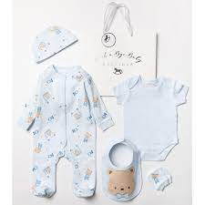 5 Piece Baby Boy Bear Clothing Set