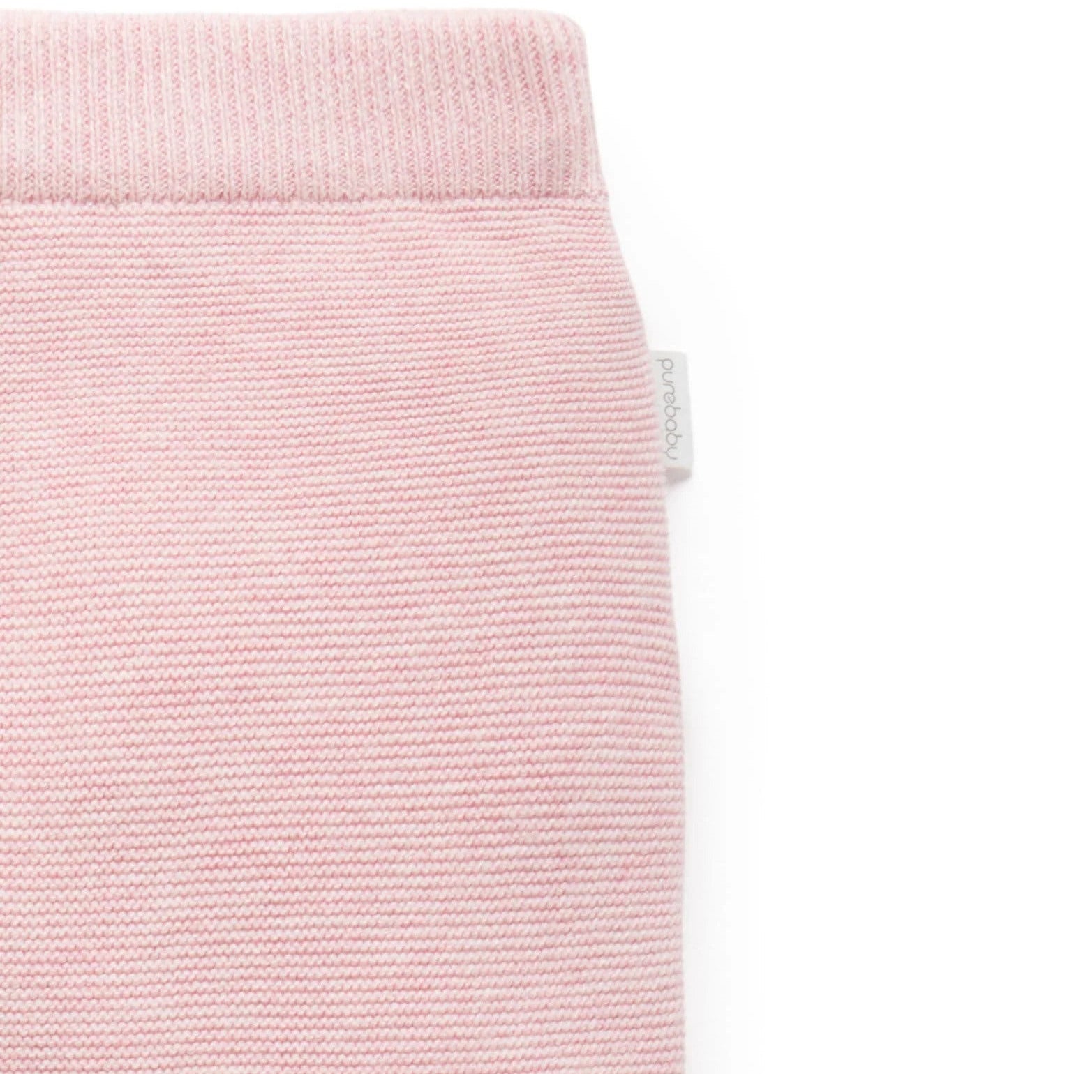 Breathable organic knit leggings – pink melange