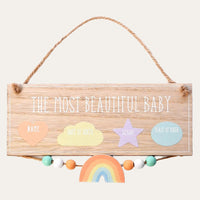Most Beautiful Baby Nursery Keepsake Plaque Baby Plaque.