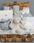 Baby Gift Hamper Basket - Bunny & Stars