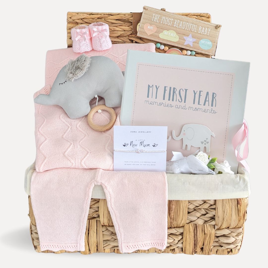 Congratulations Mummy Gift Basket | Baby Girl Hampers | Bumbles & Boo