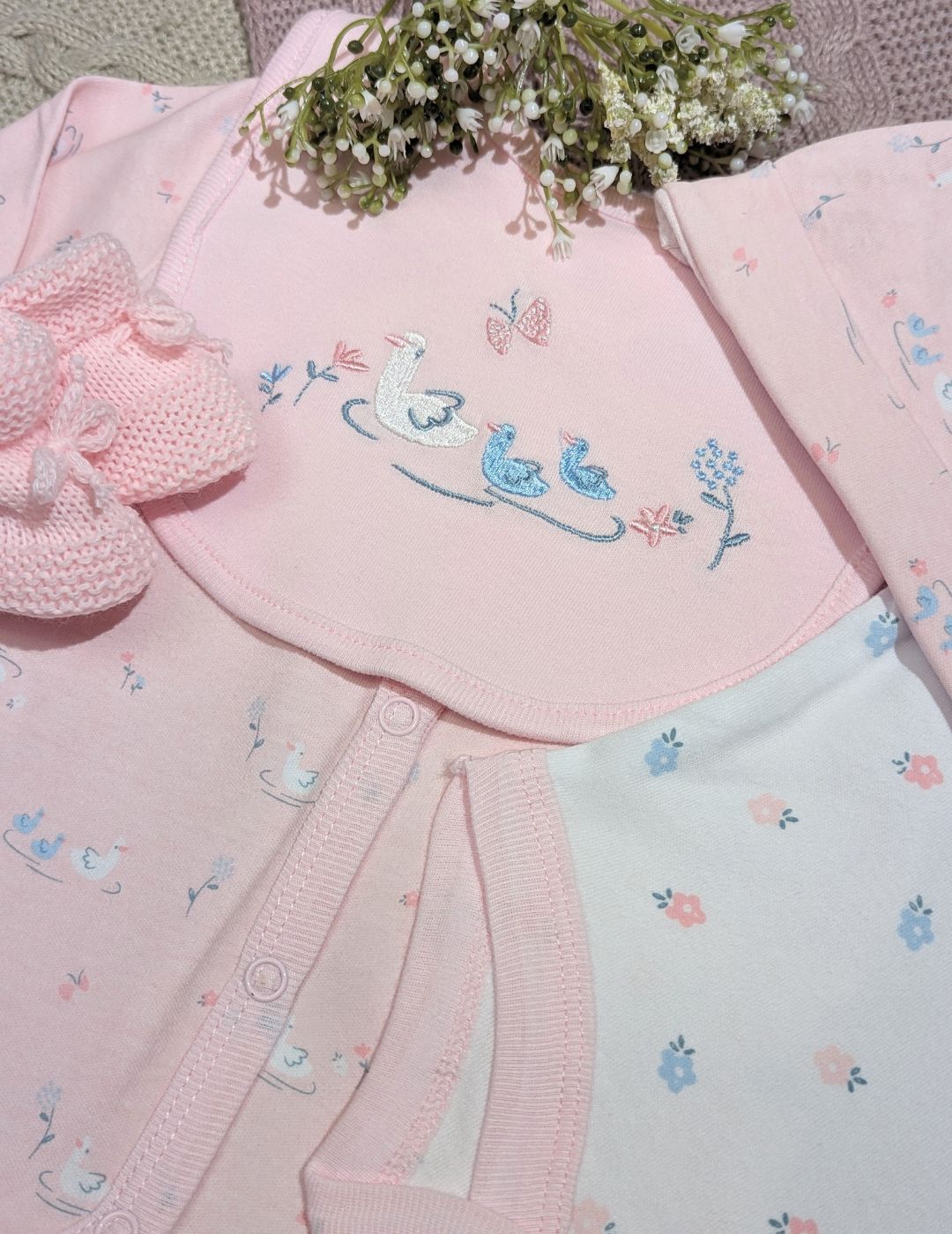 baby girl clothing set gift pink