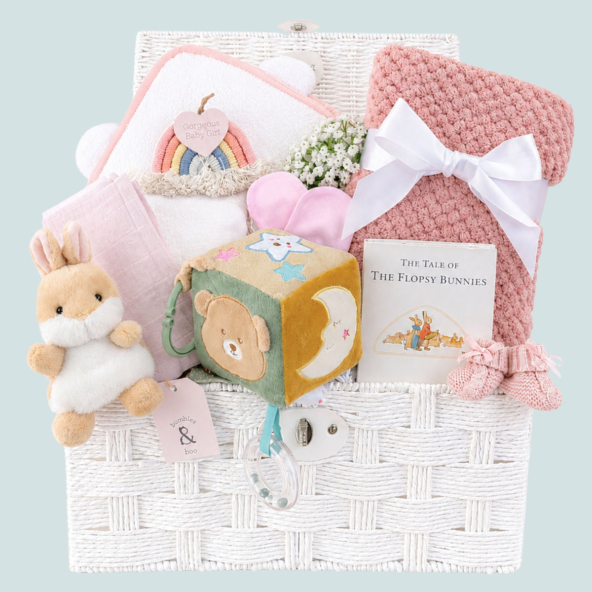 Baby Girl Hampers - Newborn Girl Gift Baskets - Bumbles & Boo