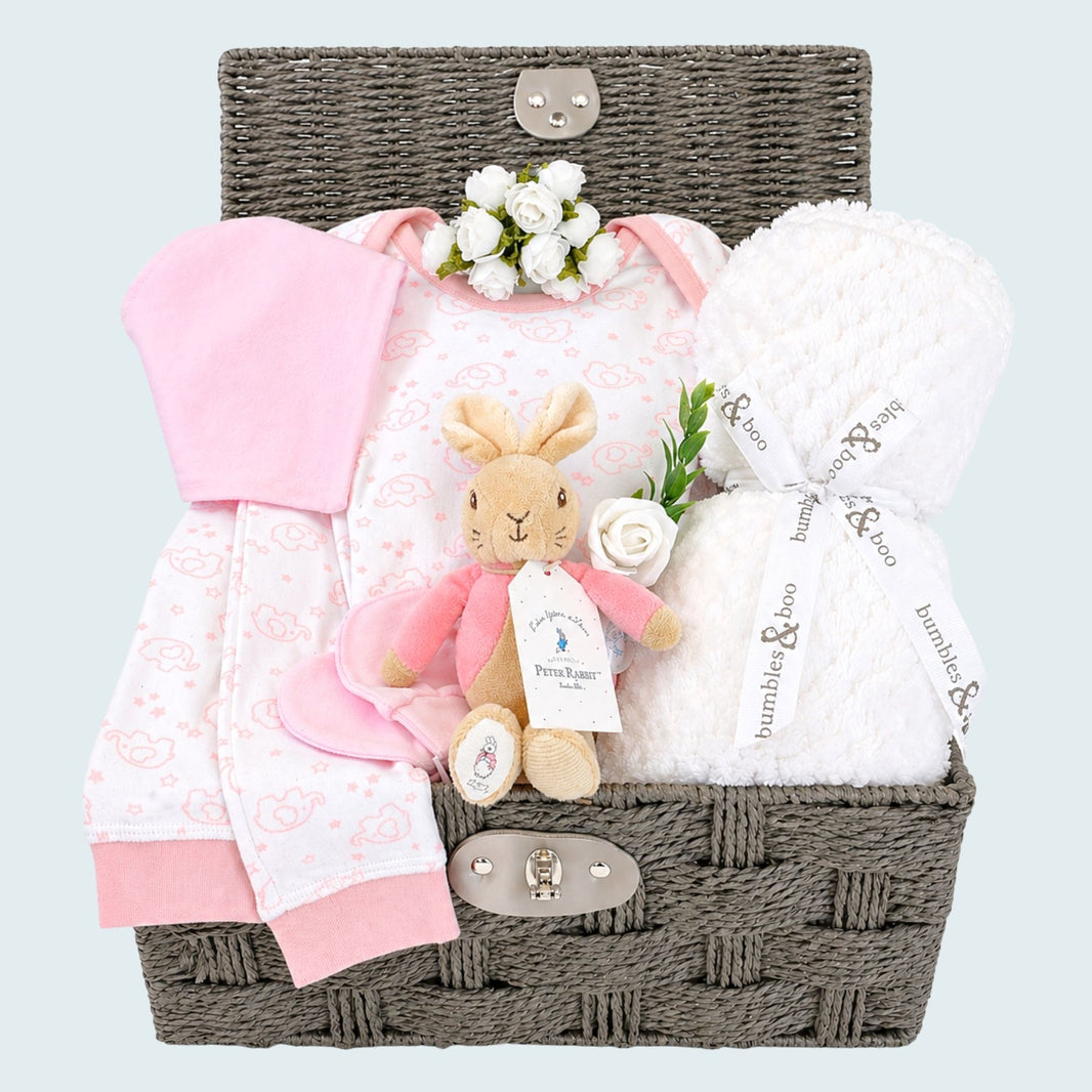 Baby Girl Hampers - Newborn Girl Gift Baskets - Bumbles & Boo