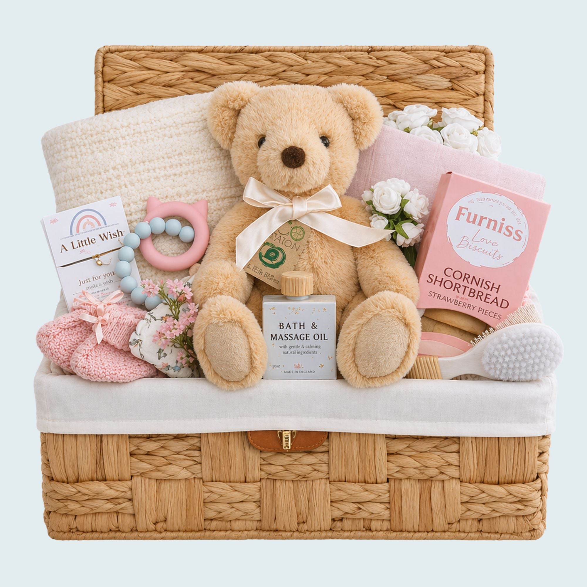 Baby Girl Gifts Hamper - Strawberries & Cream