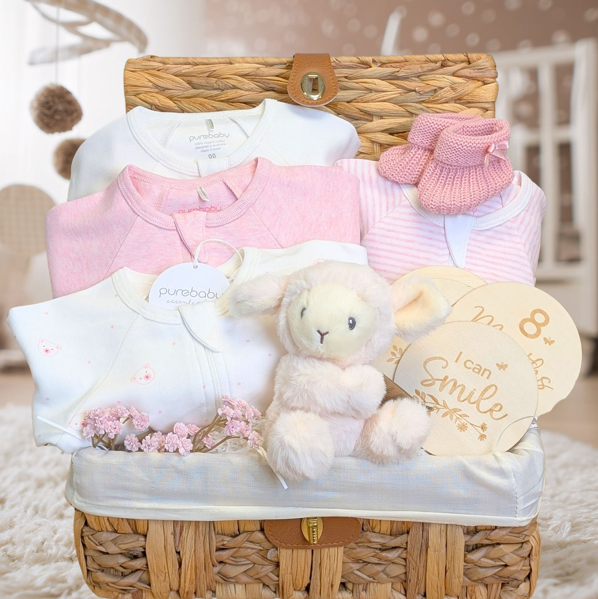 Baby Girl Hampers - Gorgeous Baskets for Girls - Bumbles & Boo