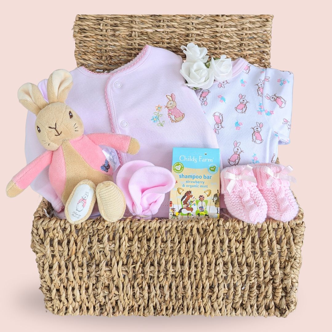 baby girl clothing set with flopsy bunny clothing set.