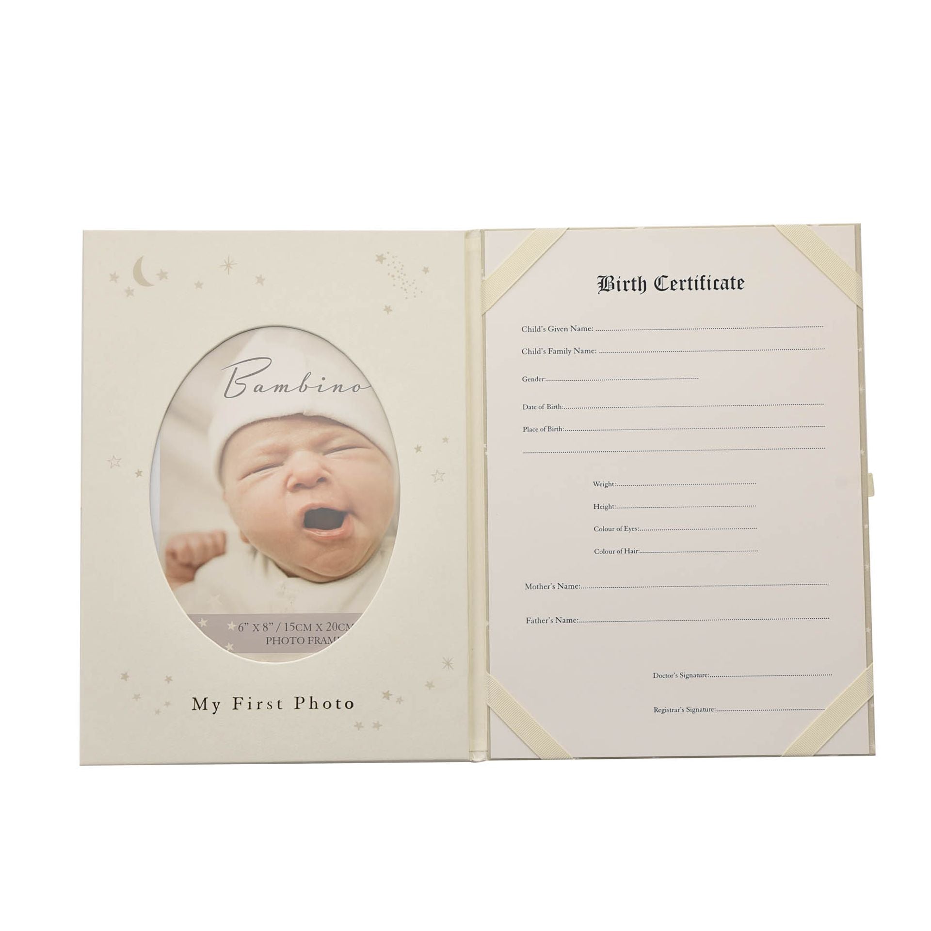 Baby Keepsake Folder – holds certificate and first photo