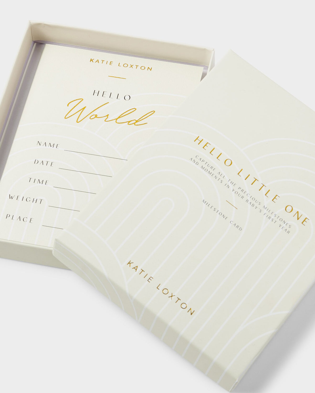 Baby milestone card set including My First Tooth card