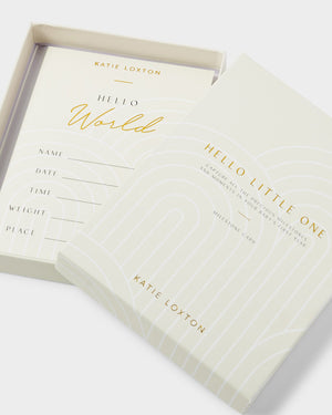 Baby milestone card set including My First Tooth card