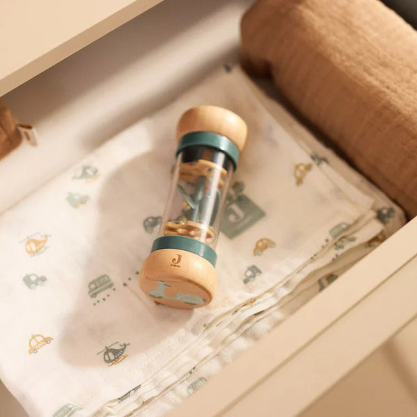 Wooden Rain Rattle Toy - Baby Toys - Bumbles & Boo
