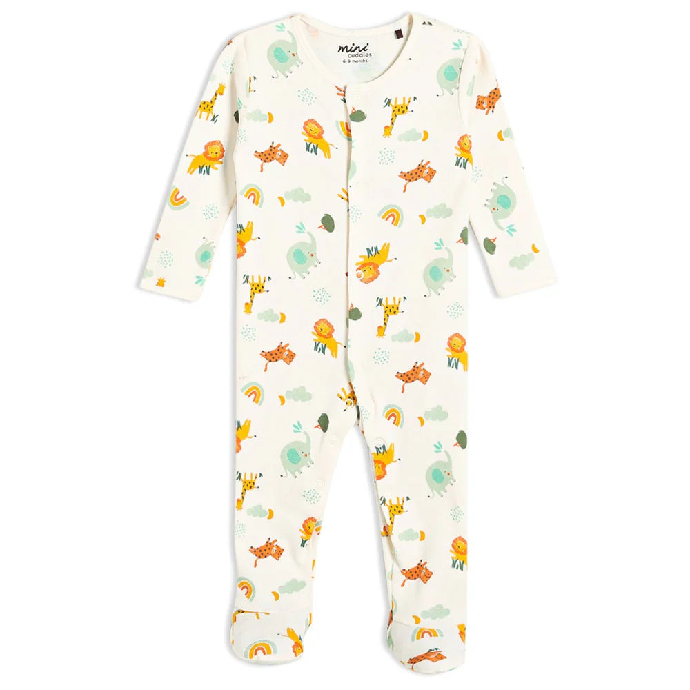 Baby unisex two pack cotton interlock sleepsuits gentle on delicate skin