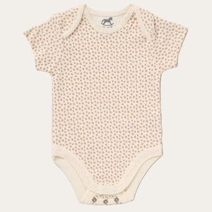 Newborn vest in neutral dot design