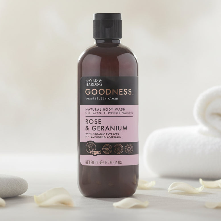 Baylis & Harding Rose and Geranium Body Wash – 500ml