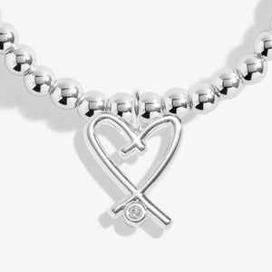 Beautiful Wife silver bracelet gift detail