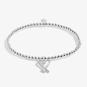 Beautiful Wife silver-plated sentiment bracelet detail