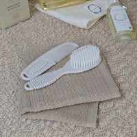 Coffee Baby Waffle Face Cloth 100% Cotton | Reversible & Gentle | 30x30cm Baby Bath & Body.